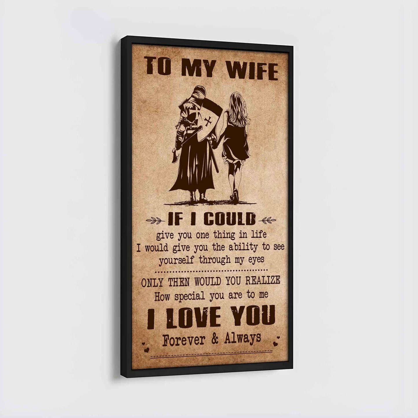 Family Poster Canvas To My Wife If I Could Give You One Thing In Life - How Special You Are To Me Gift For Your Wife