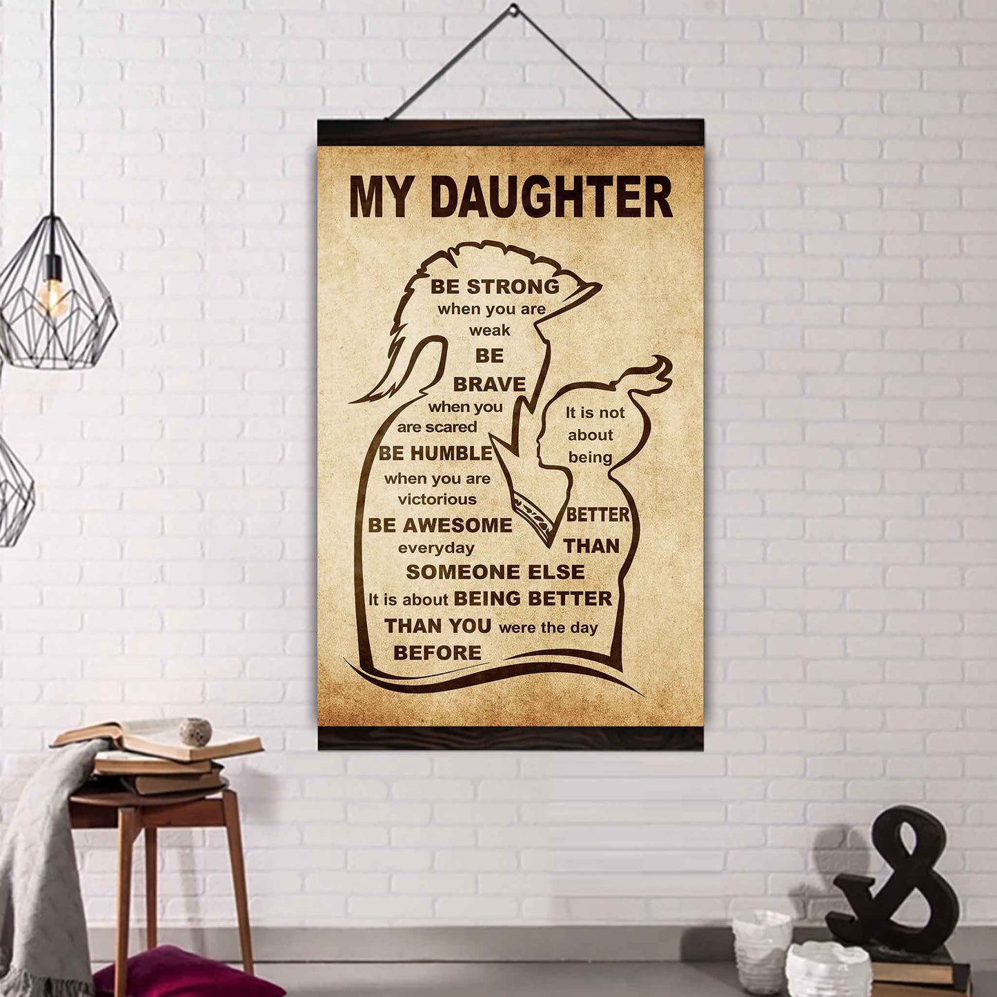 Personalized Family Poster Canvas Be Strong When You Are Weak Be Badass Everyday To My Son Gift From Dad With Motivational Message Quotes