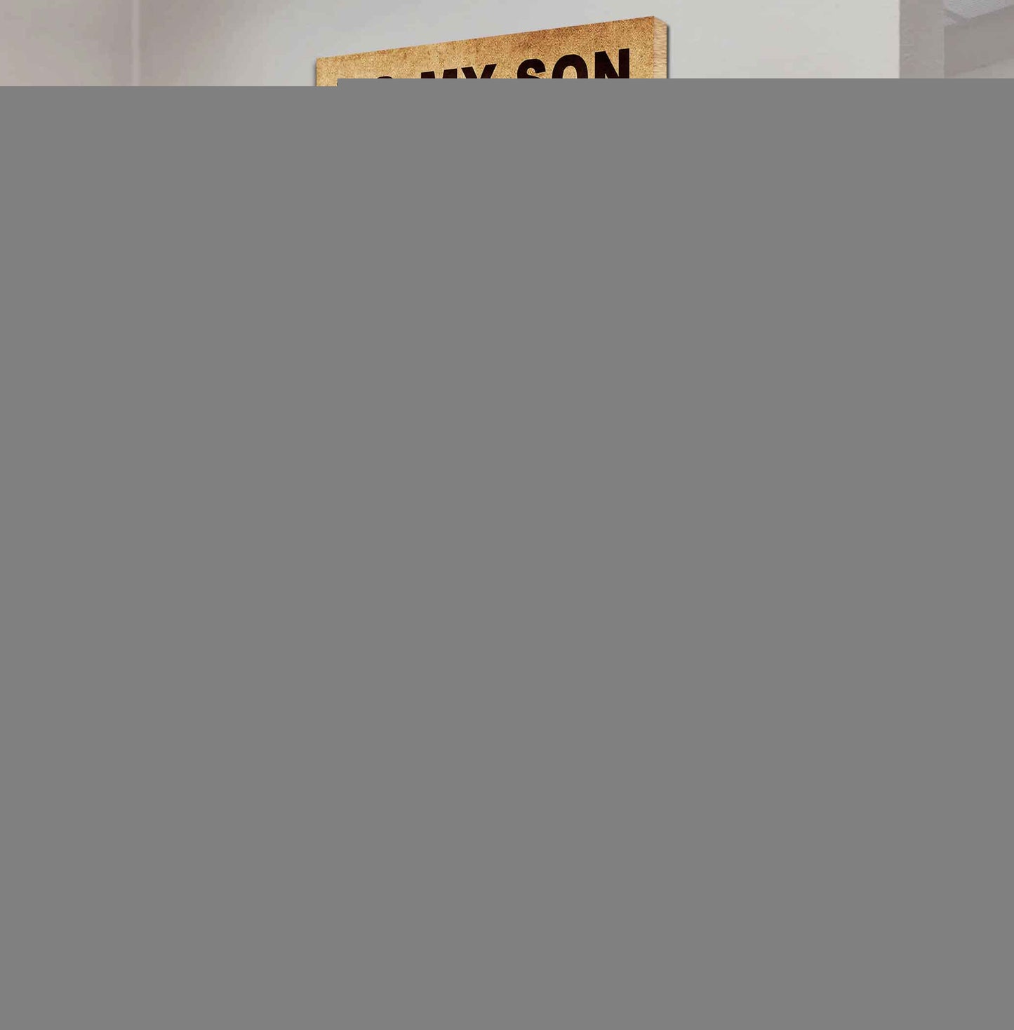 Personalized Family Poster Canvas Be Strong When You Are Weak Be Badass Everyday To My Son Gift From Dad With Motivational Message Quotes