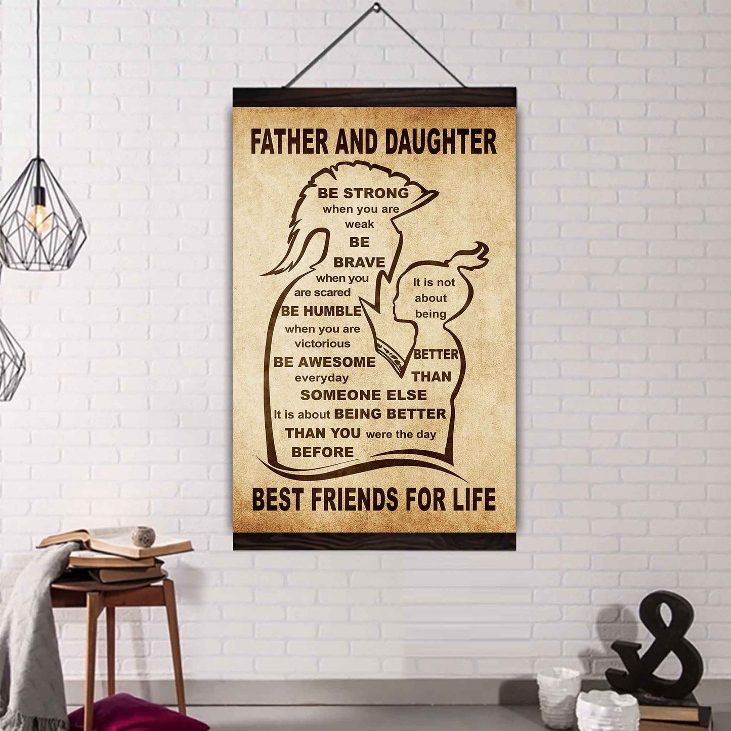 Personalized Family Poster Canvas Be Strong When You Are Weak Be Badass Everyday To My Son Gift From Dad With Motivational Message Quotes