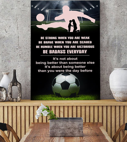 Sport Canvas Poster To My Son It's Being Better Than You Were The Day Before Gifts For Son From Mom