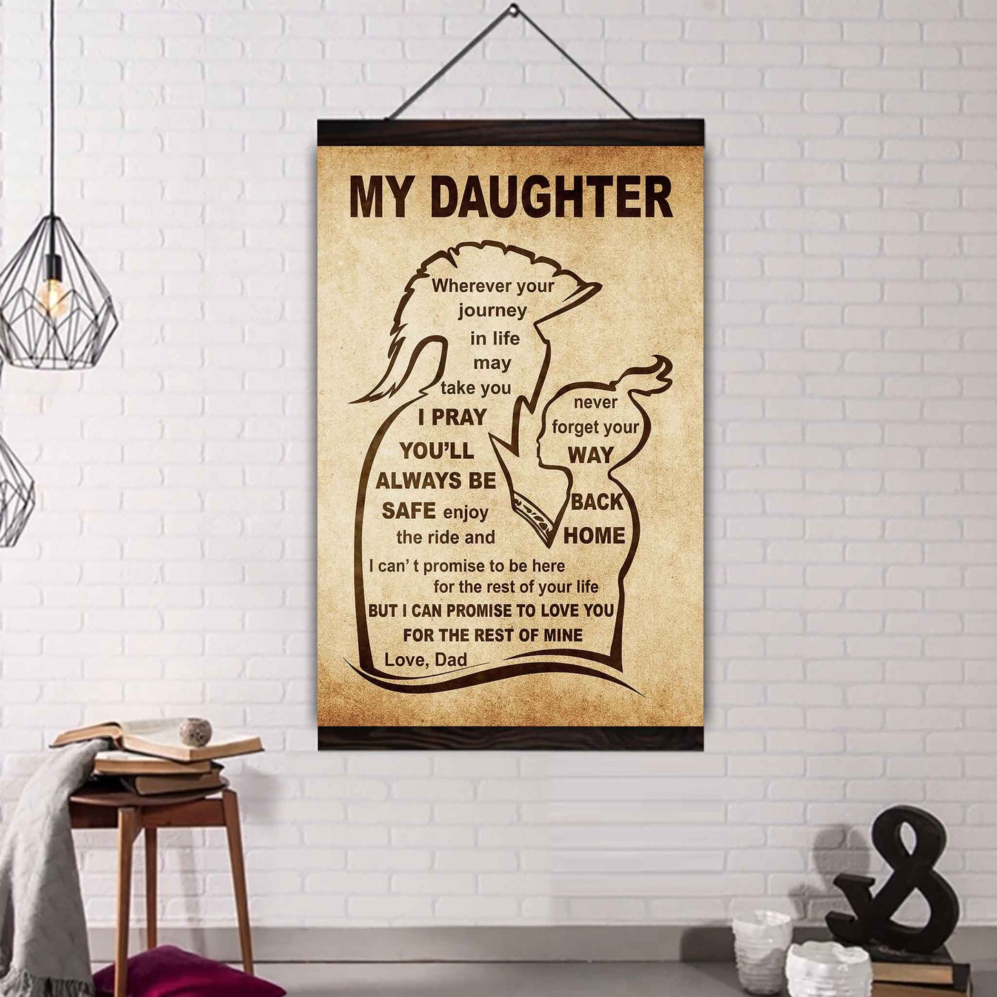 Personalized Family Poster Canvas Never Forget Your Way Back Home To My Son Gift From Dad Gift For Your Son