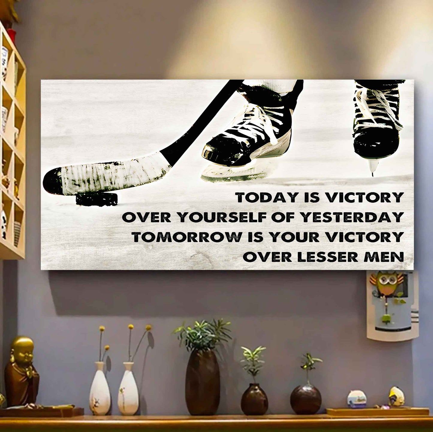 Soccer Poster Canvas - Today Is Victory Over Yourself Over Yourself Of Yesterday Tomorrow Is Your Victory Over Lesser Men