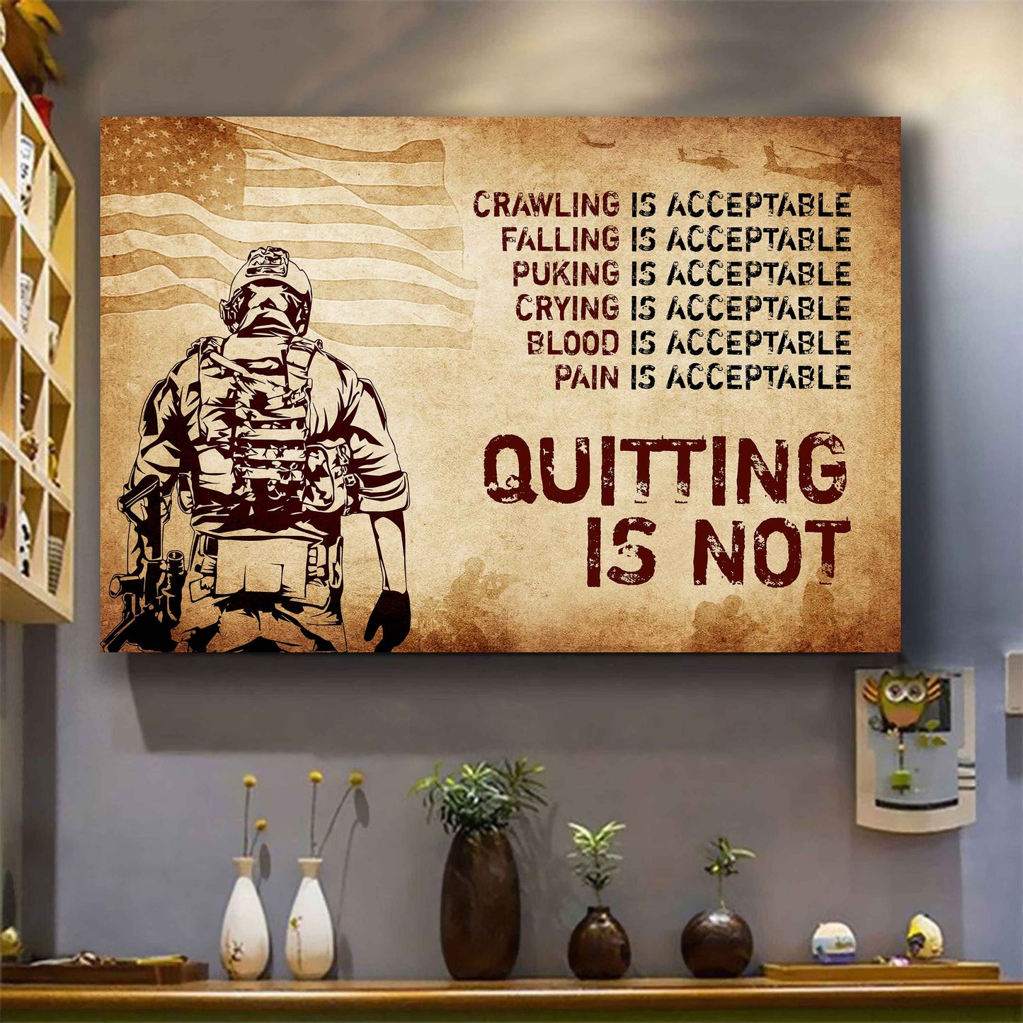 Knight Templar Poster Canvas Quiting Is Not Best Gifts Motivation Quotes