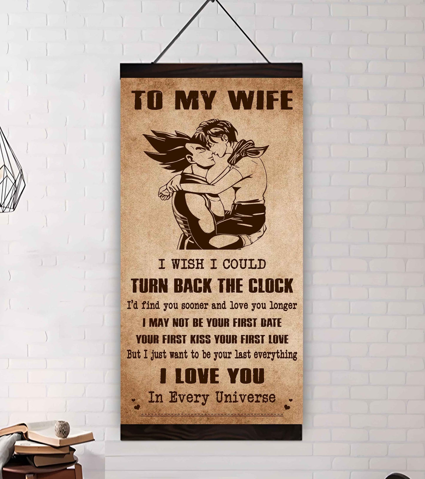 Family Poster Canvas To My Wife I Wish I Could Turn Back The Clock - I Love You Forever And Always Gift For Your Wife