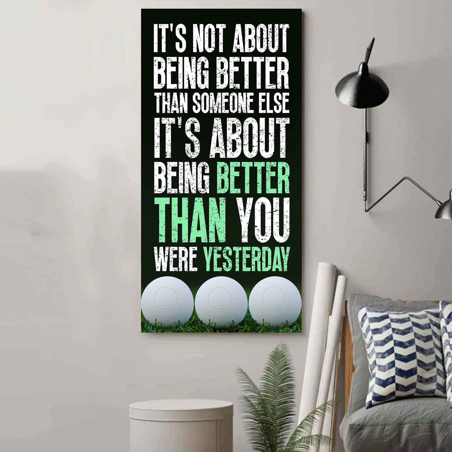 American Football-It is not About Being Better Than Someone Else It is about being better than you were the day before.