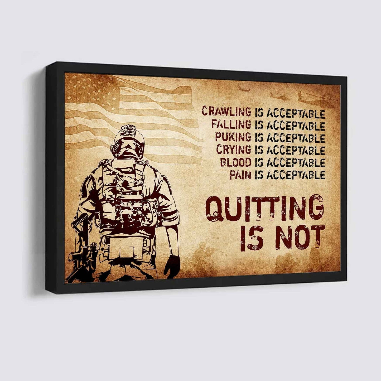 Knight Templar Poster Canvas Quiting Is Not Best Gifts Motivation Quotes