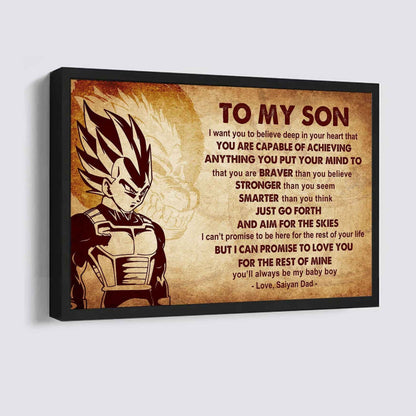 New Version Warrior Poster Canvas Just Go Forth And Aim For The Skies From Dad To Son Gift For Your Son Motivational Quotes