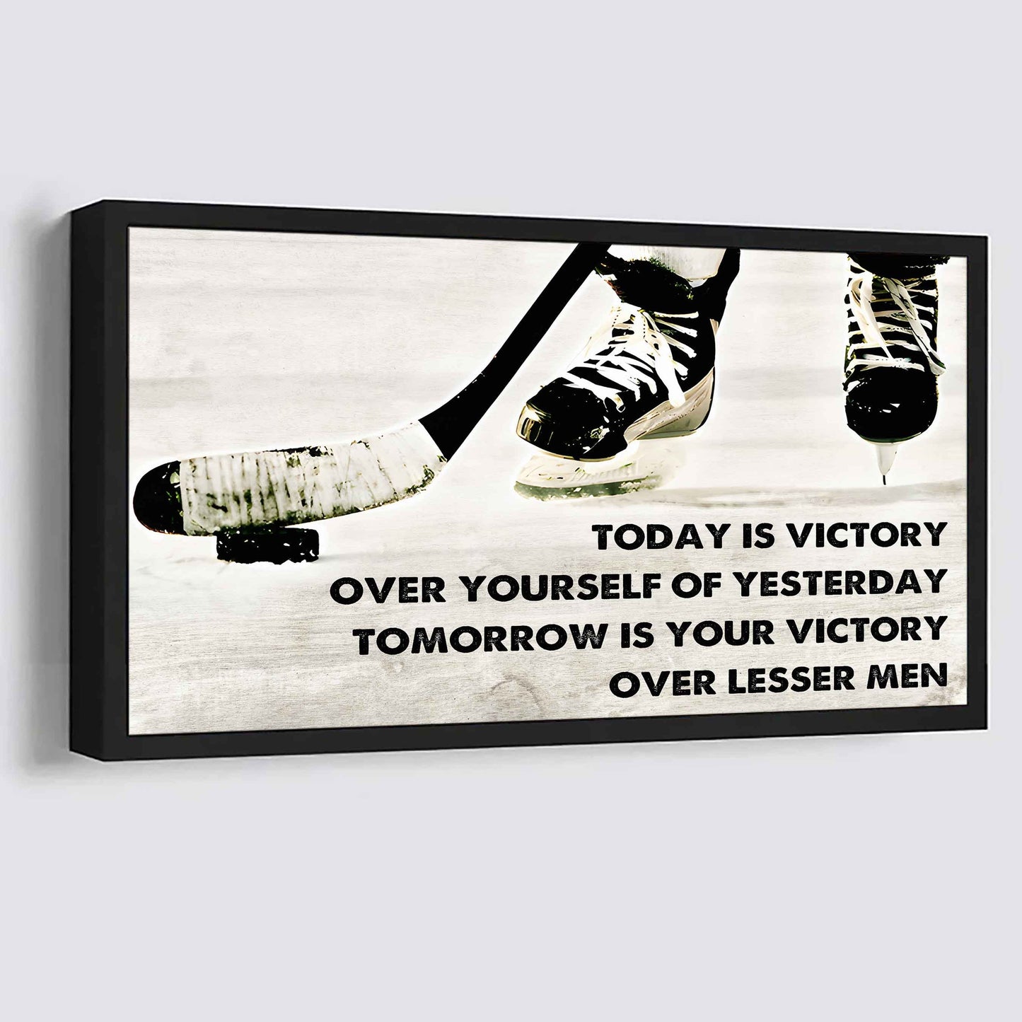 Basketball Poster Canvas - Today Is Victory Over Yourself Over Yourself Of Yesterday Tomorrow Is Your Victory Over Lesser Men