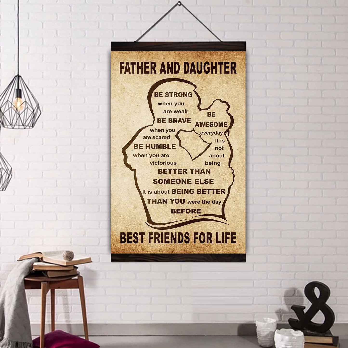Personalized Family Poster Canvas Be Strong When You Are Weak Be Badass Everyday To My Son Gift From Dad With Motivational Message Quotes