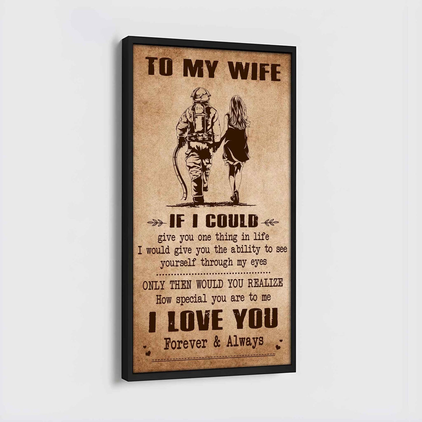 Samurai Poster Canvas To My Wife If I Could Give You One Thing In Life - How Special You Are To Me Gift For Your Wife