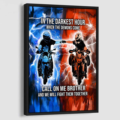 DRB Canvas Wall Art Call On Me Brother And We Will Fight Them Together Gift For Your Friend