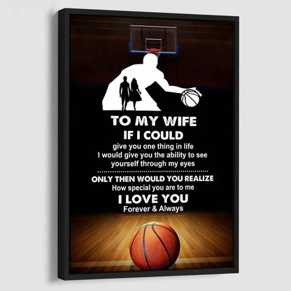 Sport Poster Canvas To My Wife If I Could Give You One Thing In Life I Love You Gift For Your Wife