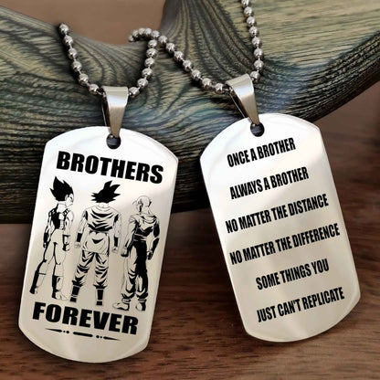 DRB Personalized Double Sided Dog Tag For My Brother - Once A Soldier Always A Soldier