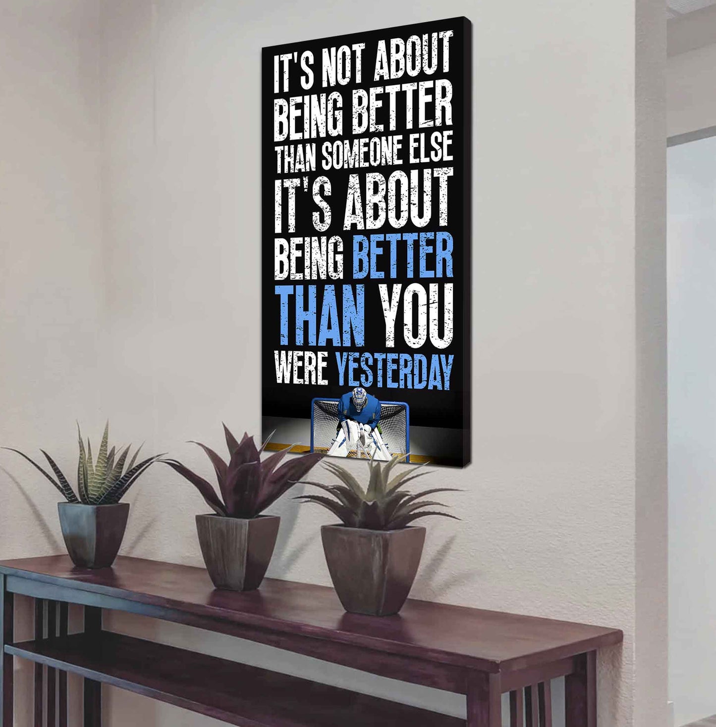 American Football-It is not About Being Better Than Someone Else It is about being better than you were the day before.