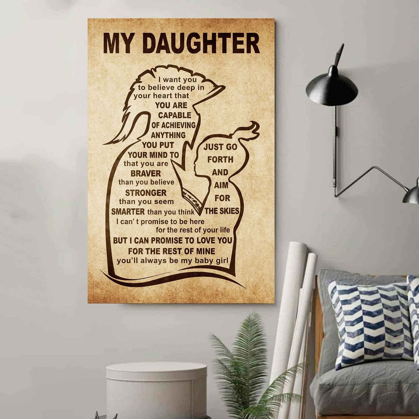 Personalized Family Poster Canvas That You Are Braver Than You Believe To My Son Gift From Dad Gift For Your Son