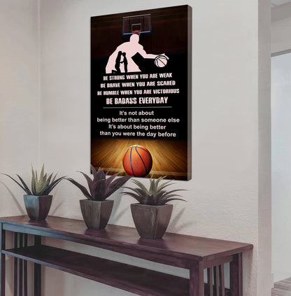 Sport Canvas Poster To My Son It's Being Better Than You Were The Day Before Gifts For Son From Mom