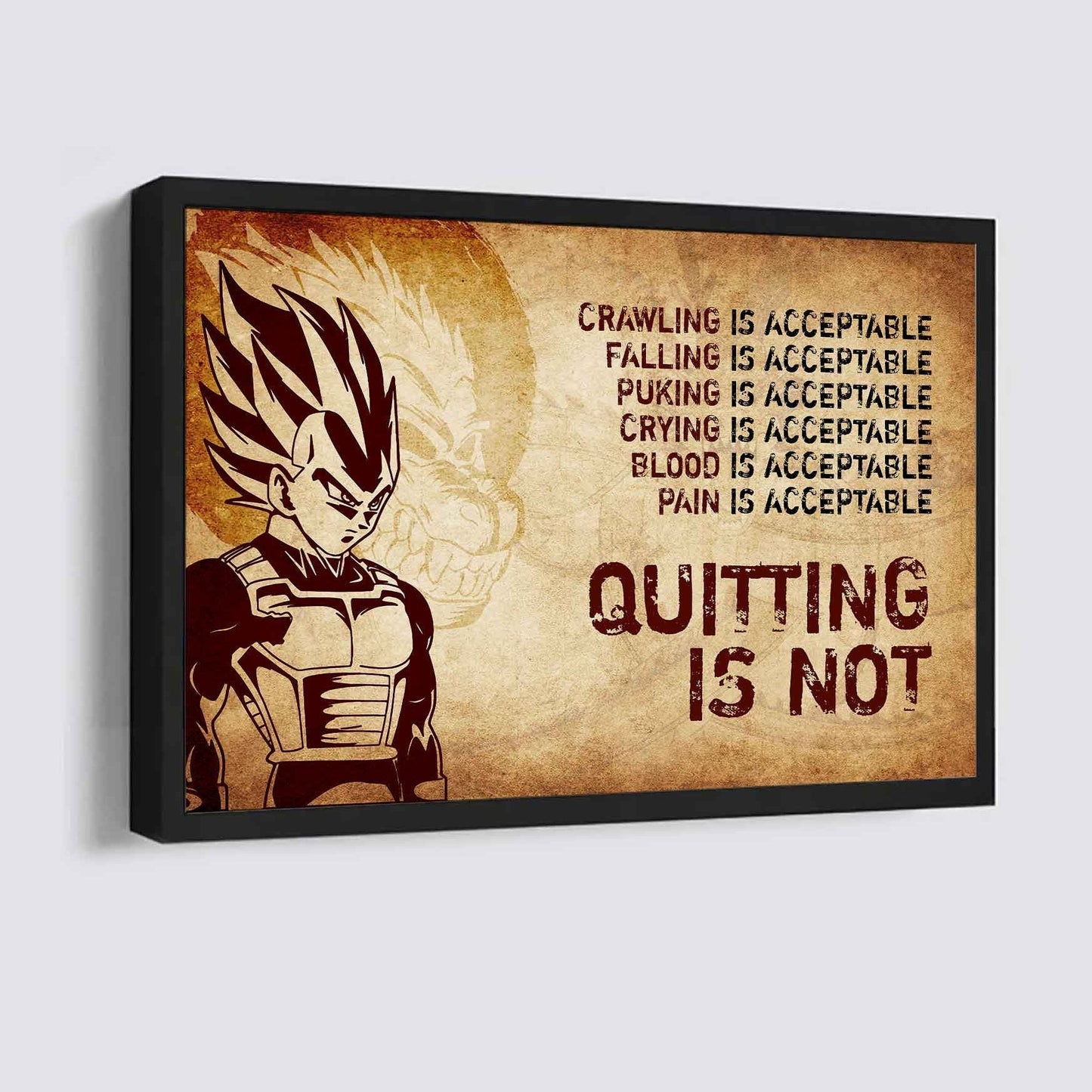 Soldier Poster Canvas Quiting Is Not Best Gifts Motivation Quotes