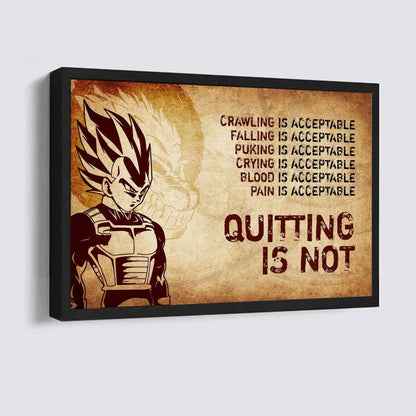 Soldier Poster Canvas Quiting Is Not Best Gifts Motivation Quotes