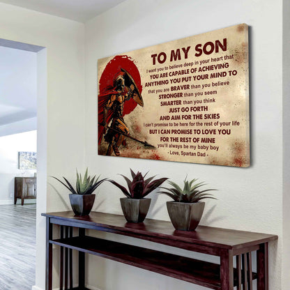 Knight Templar Poster Canvas Just Go Forth And Aim For The Skies From Dad To Son Gift For Your Son