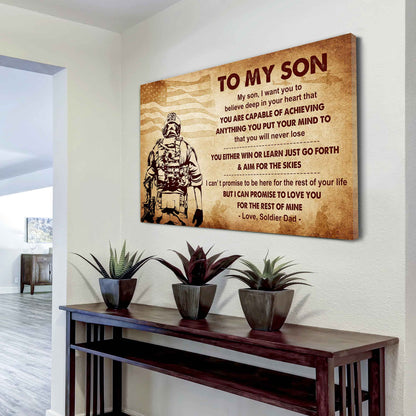 New Version Warrior Poster Canvas You Will Never Lose You Either Win Or Learn From Dad To Son