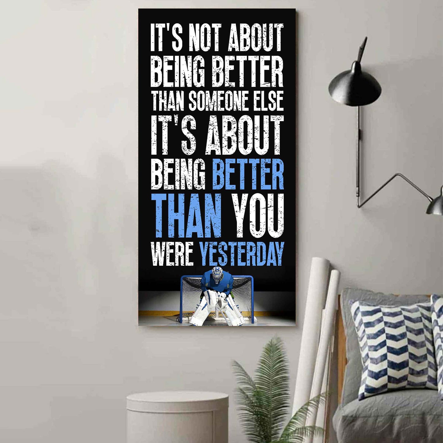 American Football-It is not About Being Better Than Someone Else It is about being better than you were the day before.
