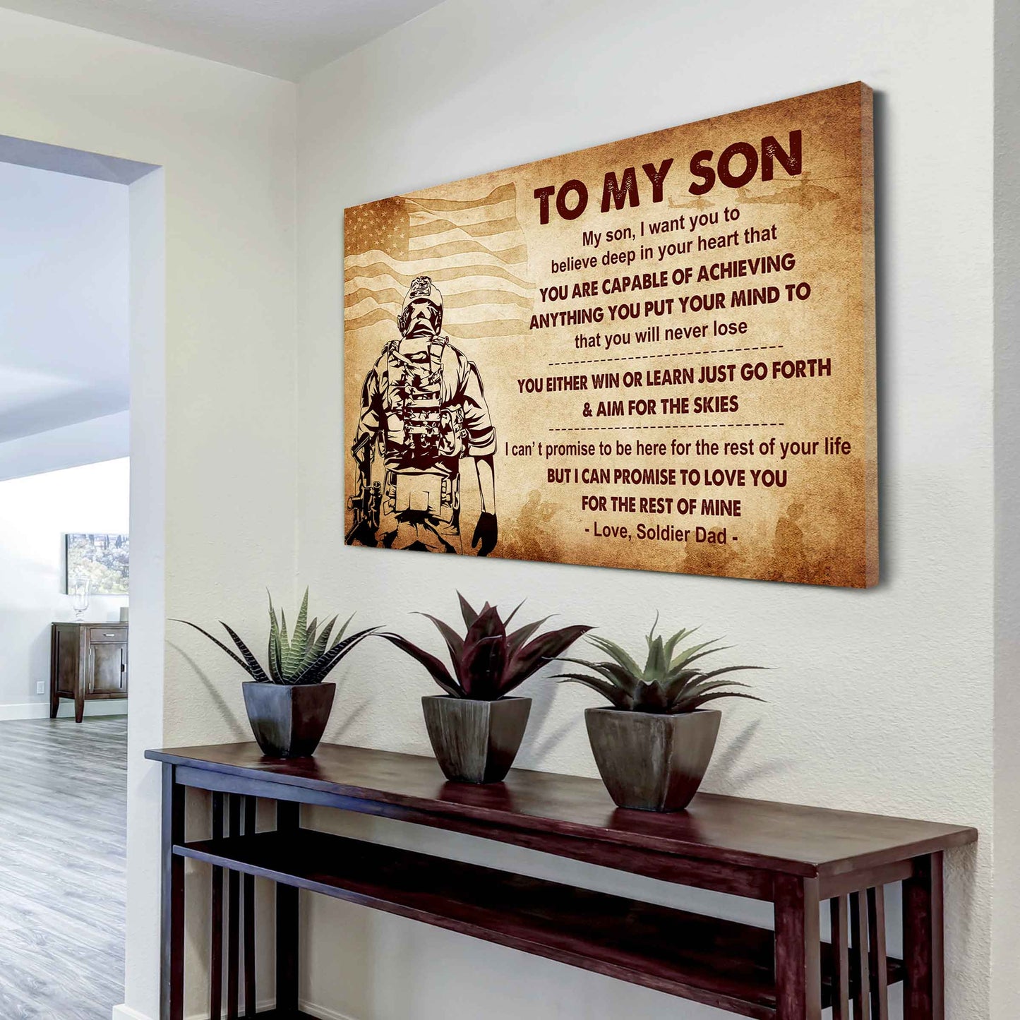 Knight Templar Poster Canvas You Will Never Lose You Either Win Or Learn From Dad To Son
