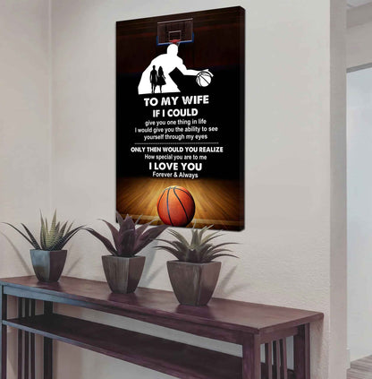 Sport Poster Canvas To My Wife If I Could Give You One Thing In Life I Love You Gift For Your Wife