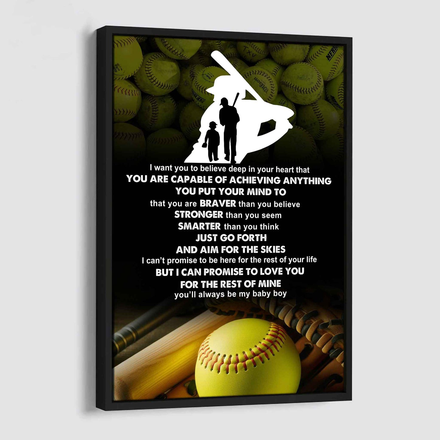 Poster Canvas To My Son You Put Your Mind To That You Are Braver Gift From Dad