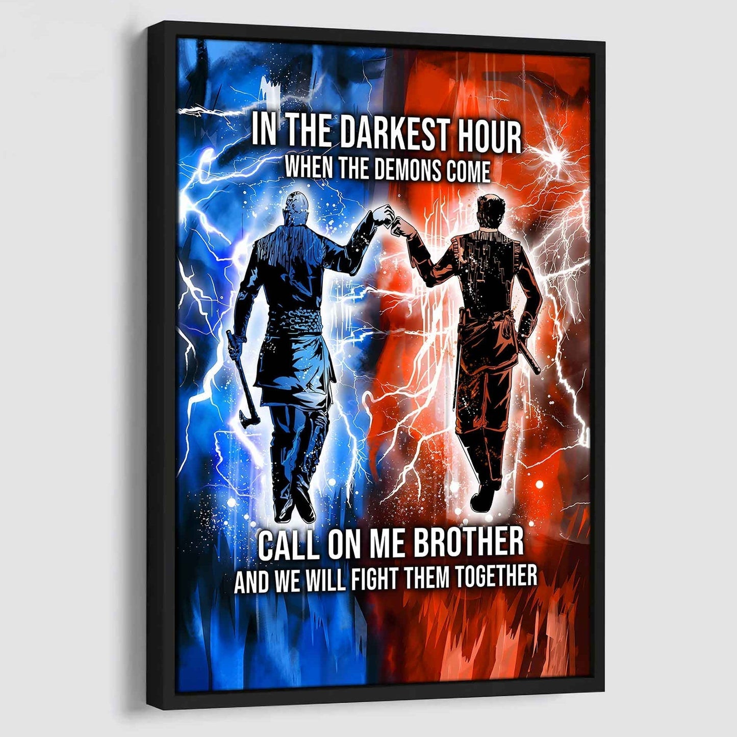 DRB Canvas Wall Art Call On Me Brother And We Will Fight Them Together Gift For Your Friend