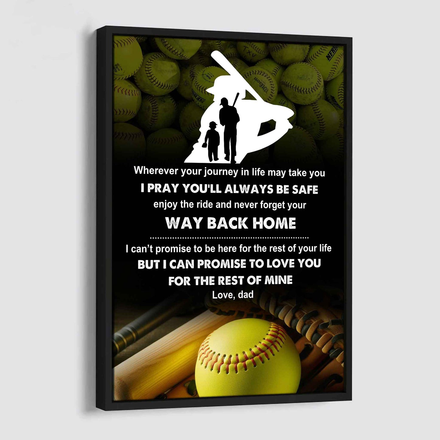 Poster Canvas To My Son Never Forget Your Way Back Home Gift From Dad