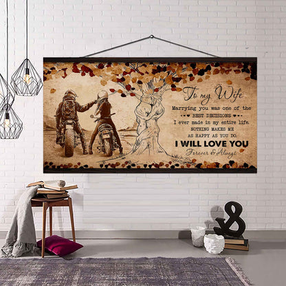 Samurai Poster Canvas To My Wife Marrying You Was One Of The Best Decisions - I Will Love You Forever And Always Gift For Your Wife