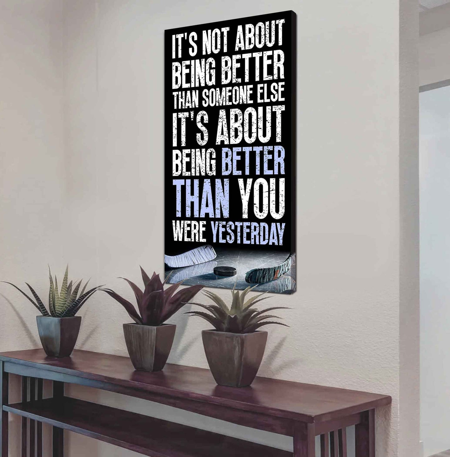 American Football-It is not About Being Better Than Someone Else It is about being better than you were the day before.