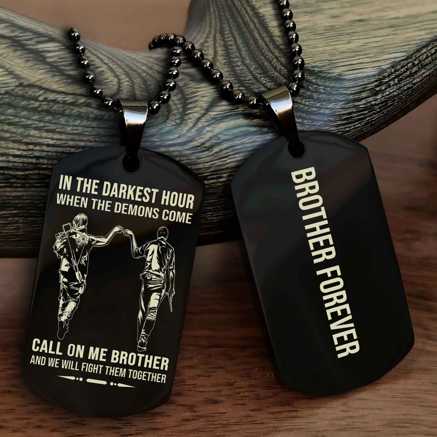 Sport Bike Customizable engraved NAG dog tag double sided gift from brother, brother forevers