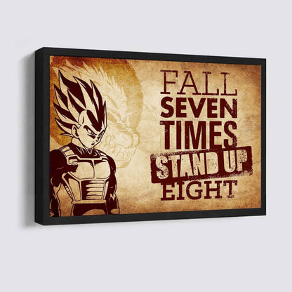 Soldier Poster Canvas Fall Down Seven Times Stand Up Eight