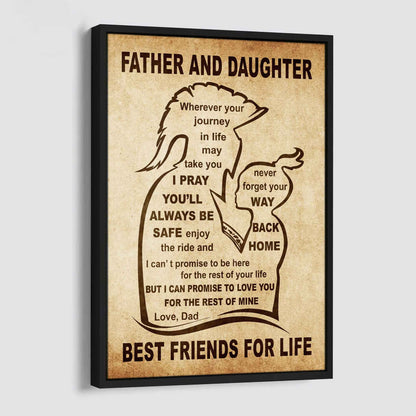 Personalized Family Poster Canvas Never Forget Your Way Back Home To My Son Gift From Dad Gift For Your Son
