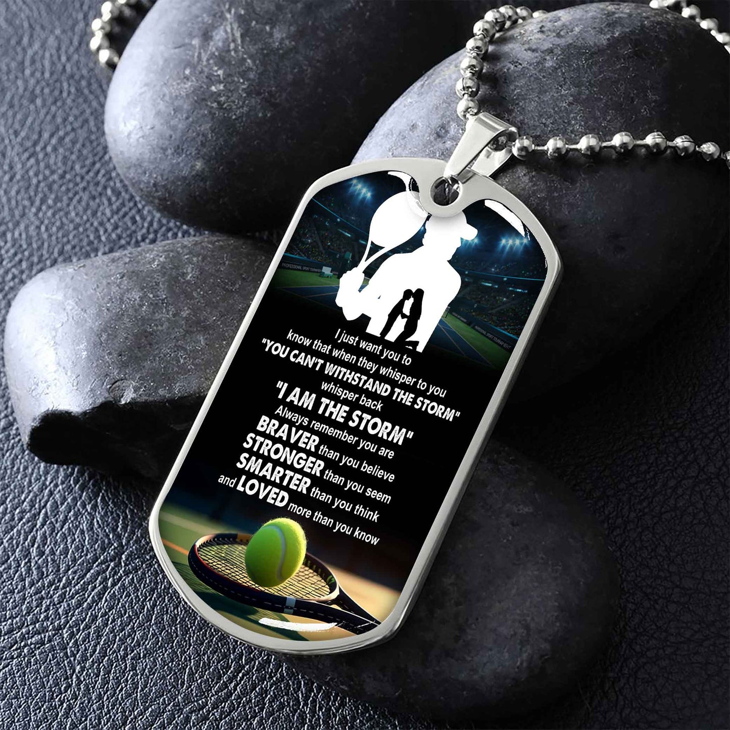 Sport Military Chain 18K Gold Plated Silver Plated To My Son Mom Motivation Message