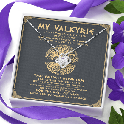 Viking love knot necklace dad to daughter that you never lose you either win or learn