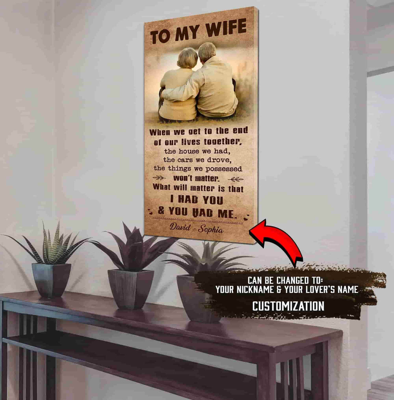 I Had You And You Had Me Wife And Husband - Vertical Poster Canvas, Gift For Your Darling (Copy)